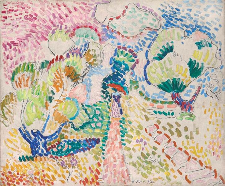 Madame Matisse in the olive grove 1905 