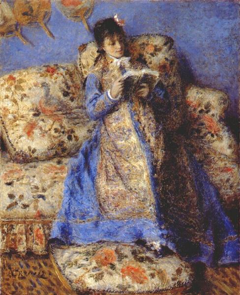 Madam Monet Reading - 1872