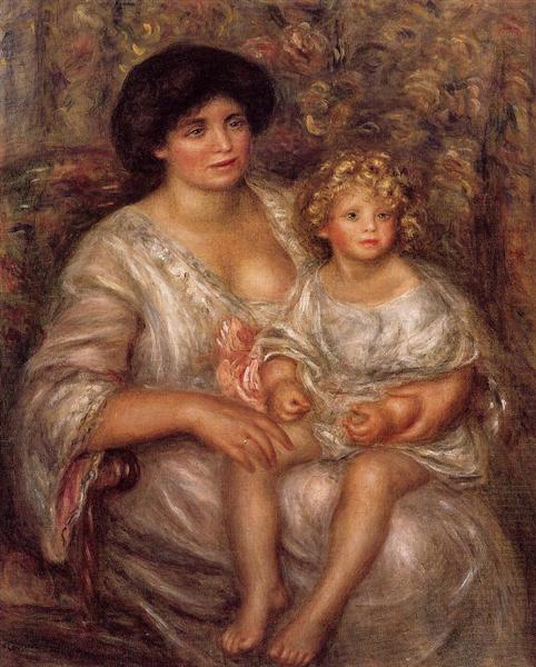 Madame Thurneyssan and her daughter - 1910