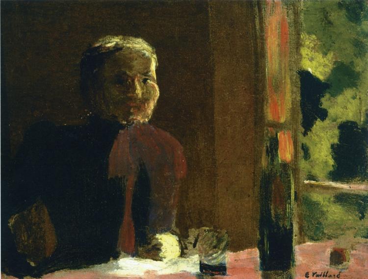 Madame Vuillard auf dem Tisch - 1888