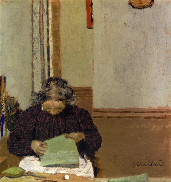 Pani Vuillard Cousant - 1895