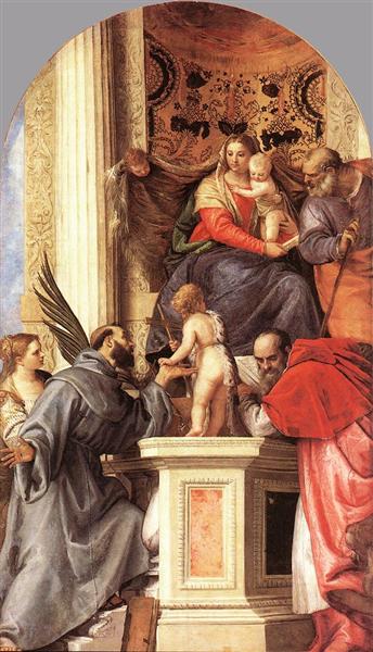 Madonna tronede med de hellige - 1562