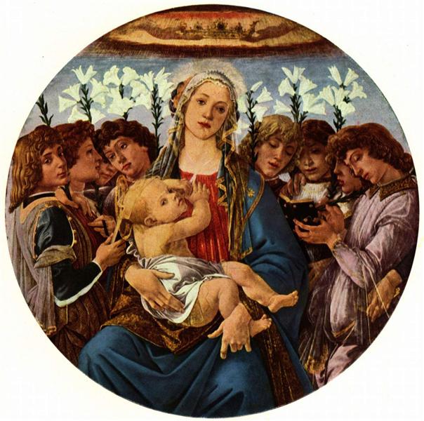 Vergine con il bambino e angeli di canto - 1477