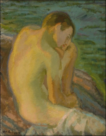 Niño En La Playa - 1917