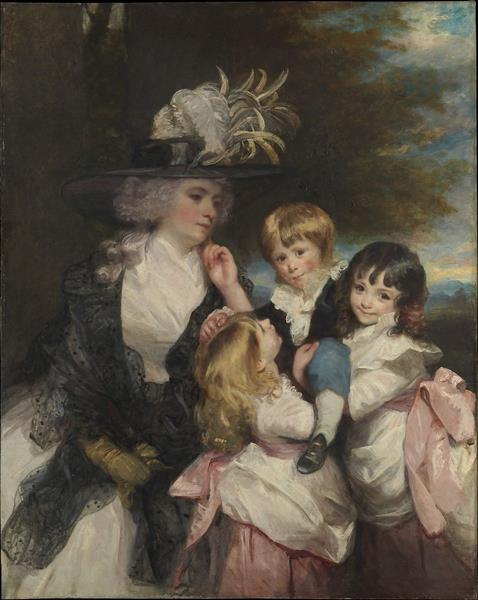 Lady Smith (Charlotte Delaval) Y Sus Hijos (George Henry - Louisa - Y Charlotte)