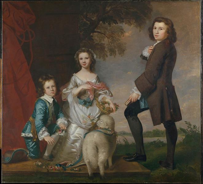 Thomas (1740–1825) and Martha Neate (1741–After 1795) with their tutor - Thomas Needham - 1748