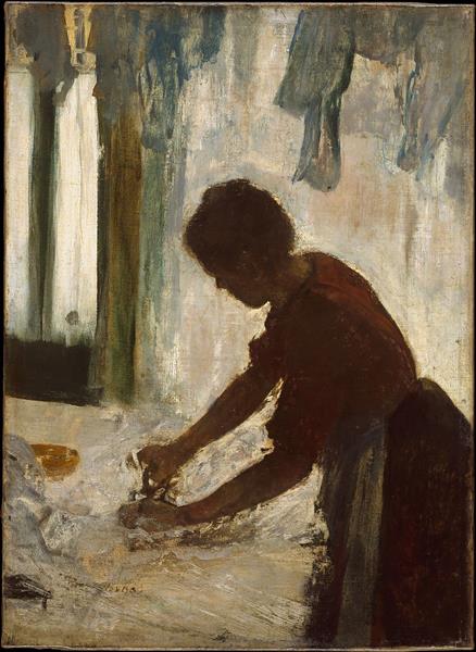 Woman Ironing (Silhouette) - 1873