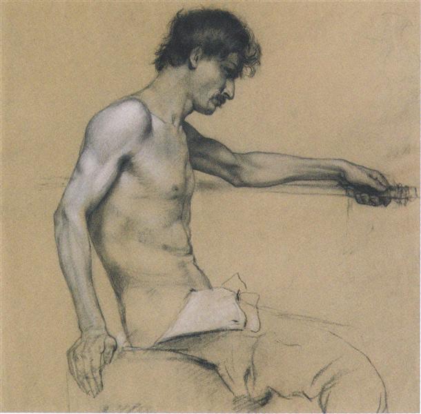 Study of male nude - 1888