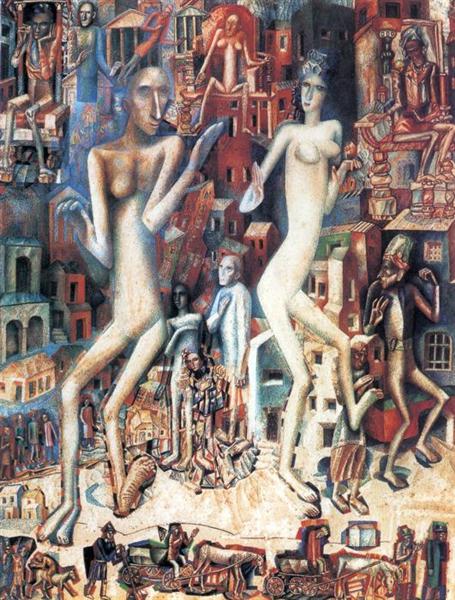 Homme et femme (Adam et Eve) - 1913