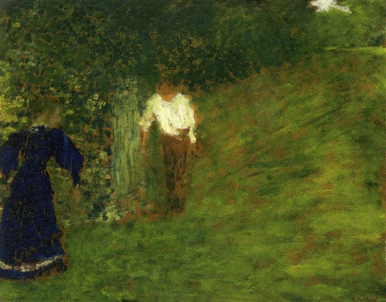 Man and woman under a tree - 1893