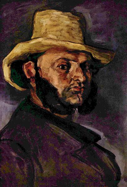 Homme avec un chapeau de paille - 1871