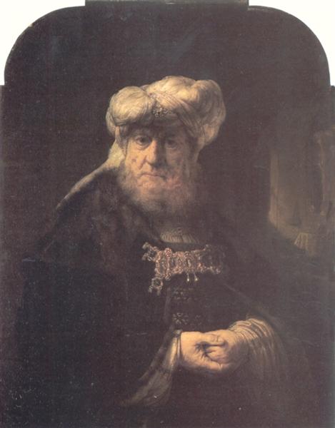 Uomo vestito con abito orientale - 1639