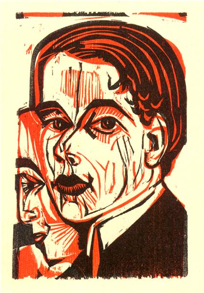 The head of man. Self -portrait - 1926