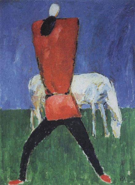 Man with horse - 1932