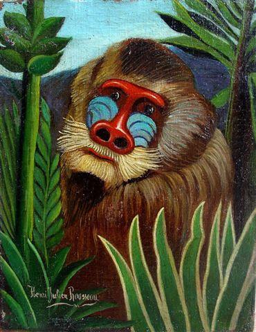 Mandrill in the Jungle - 1909