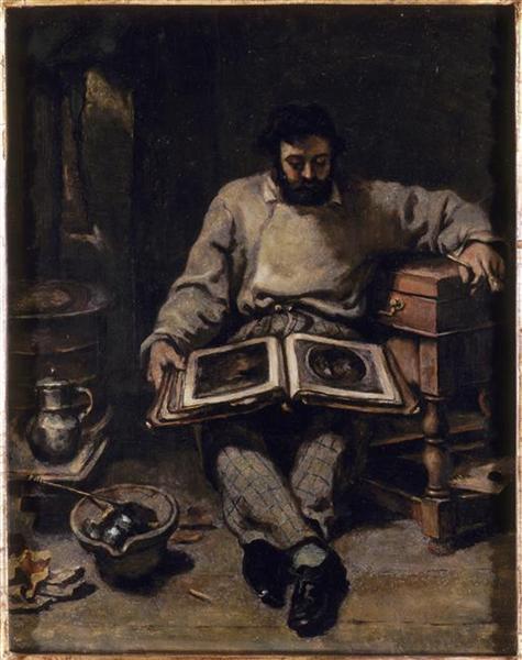 Marc Traptopaux esamina il libro delle stampe - 1848