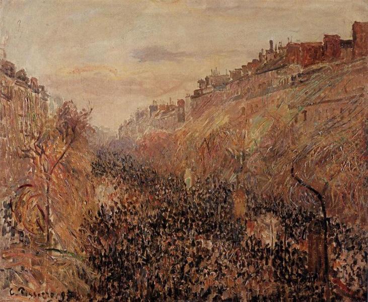 Mardi Gras - Sunset - Bulvarı Montmartre - 1897