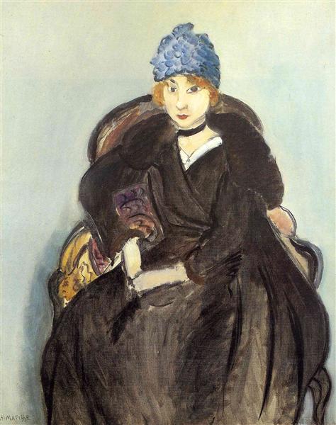 Marguerite con un cappello del 1918