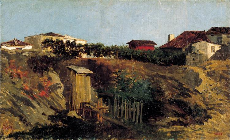 Paesaggio portici - 1874