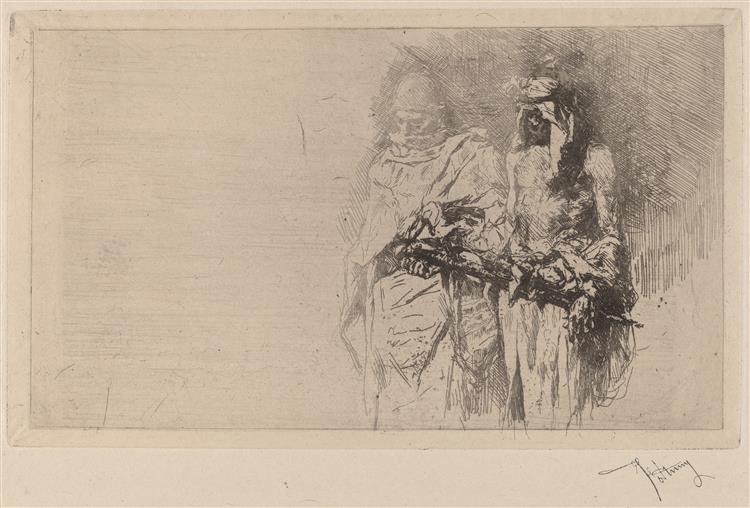 Sketch (two Arab figures)