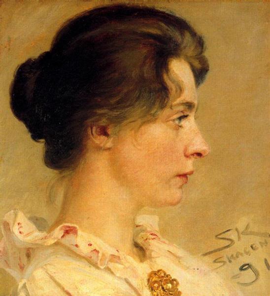 Marie w profilu - 1891