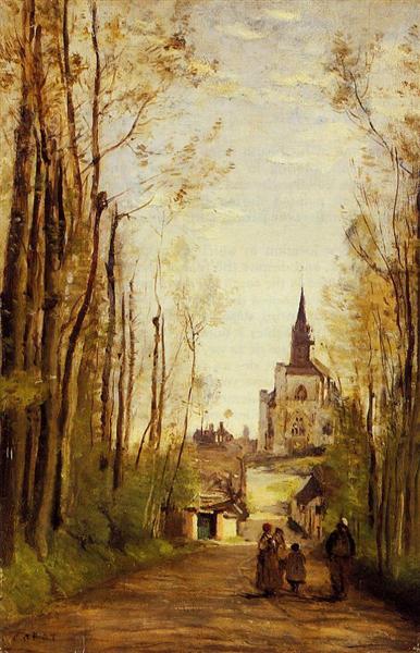 Marissal - chemin vers l'avant de l'église - 1866