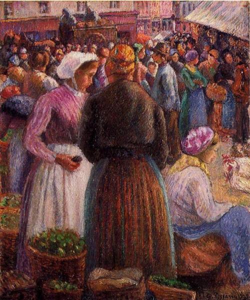 Pontoise Market- 1895年