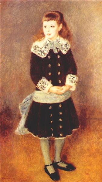 Marthe Berard (menina com faixa azul) - 1879