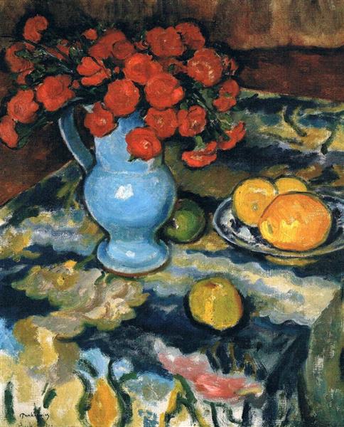 Still Life With blue vase - 1909