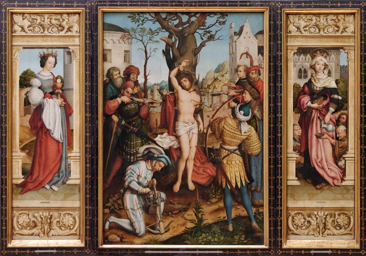 Martyrdom af San Sebastián (Sebastiansaltar) - 1516