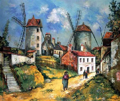 Die alten Montmartre Mills und die Debray Farm - 1923