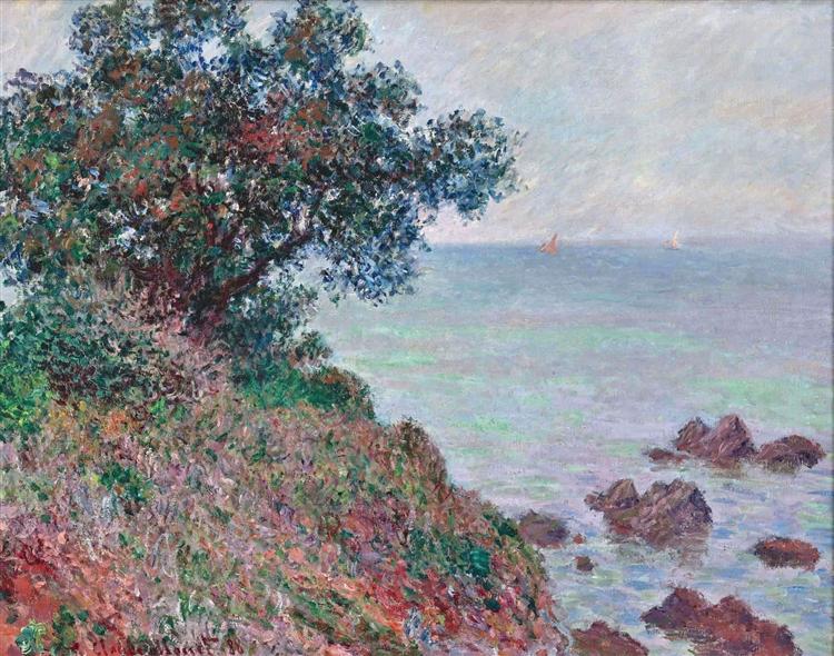 Mediterranean Coast - Gray Day - 1888