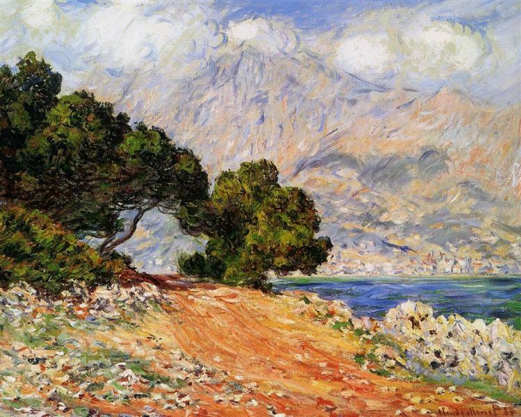 Meton seen from Cap Martin - 1884