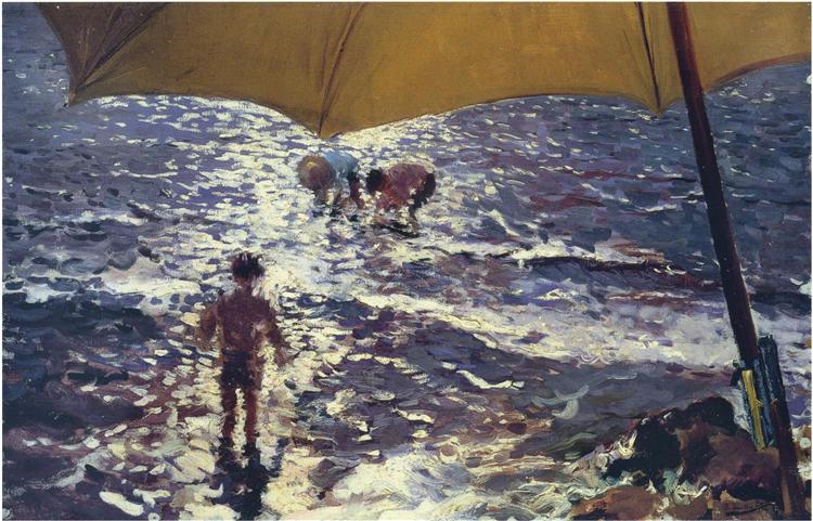 Midi à la plage de Valence - 1904