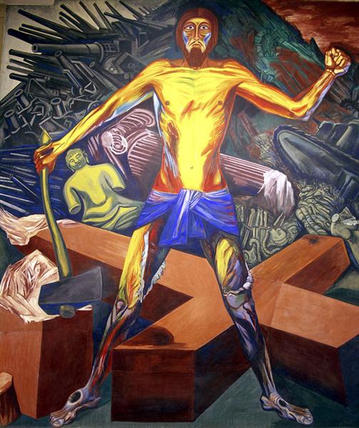 Panel 19. Moderne migration af ånden - Epic of American Civilization - 1934