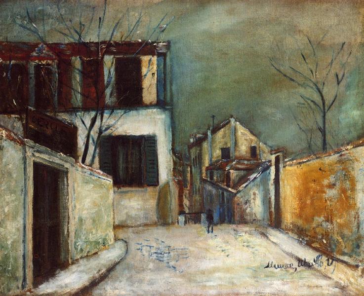 Mont-Cenis street in the snow