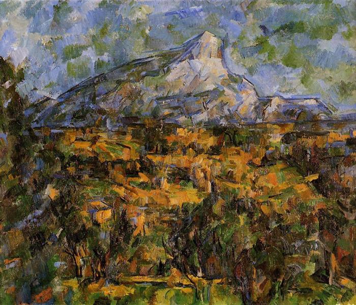 Mont Sainte -Victoire Les Lauves - 1906'dan görüldü