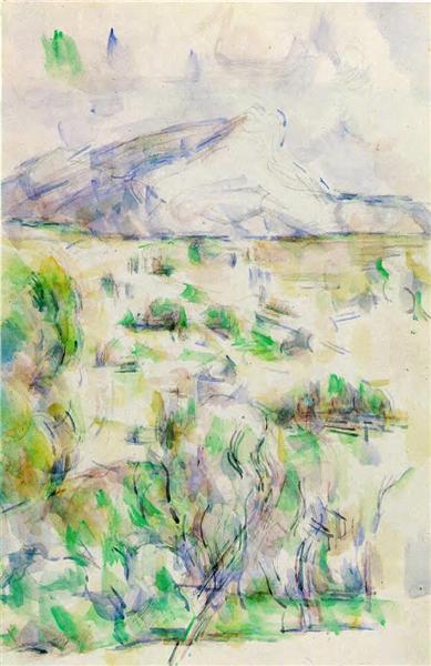 Mont Sainte -Victoire visto da Les Lauves - 1903