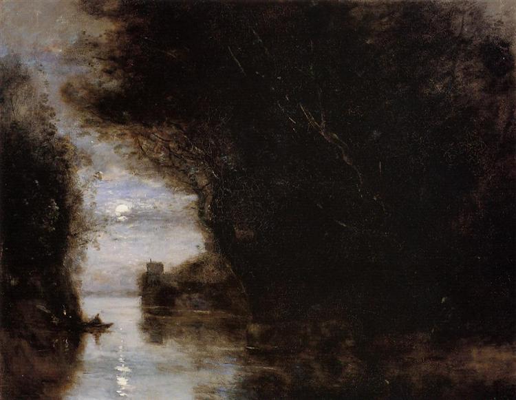 Landschaft durch den Mond - 1874