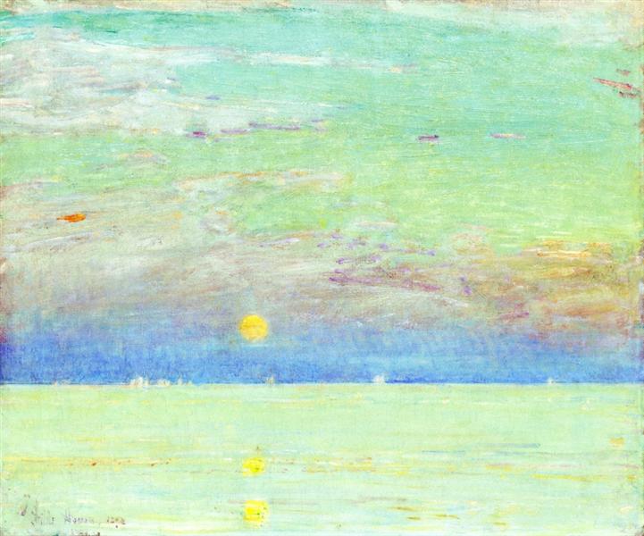 Luna Exit au coucher du soleil - 1892