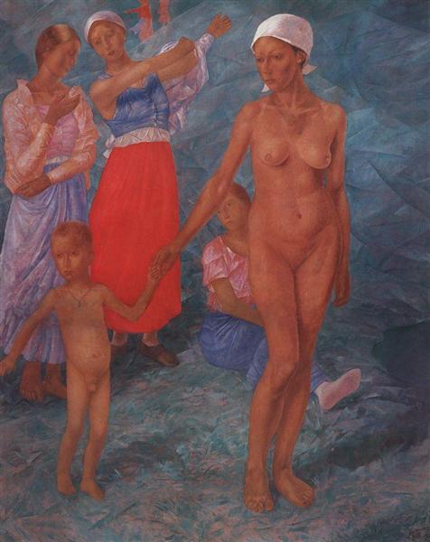 Amanhã: Mulheres Bathing - 1917