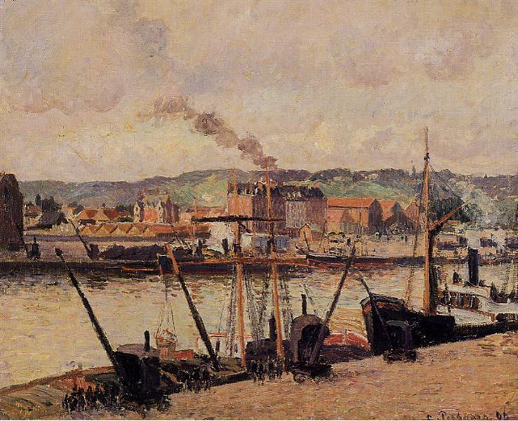 Mañana - Rouen - Los Muelles - 1896