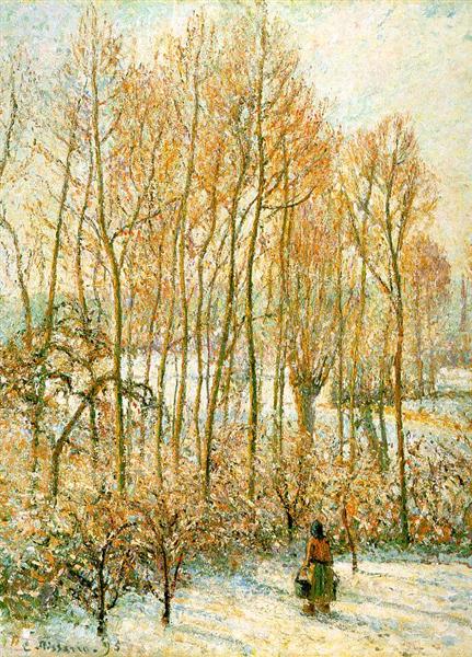 Luz Del Sol De La Mañana Sobre La Nieve - Eragny-Sur-Epte - 1895