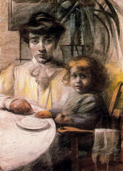 Madre e figlio - 1906