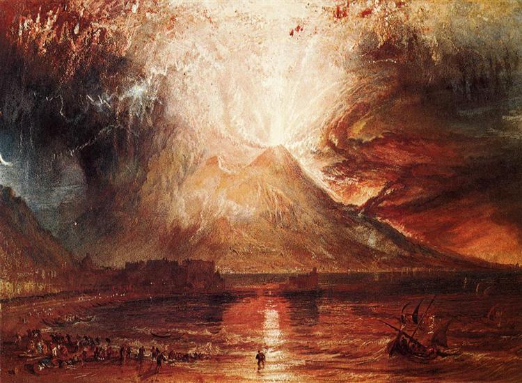 Mount Vesuvius Erupting - 1817