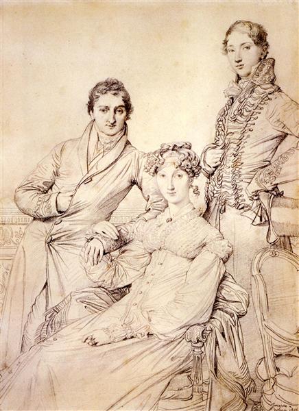 Mr. and Mrs. Woodhead with the Reverend Henry Comber when they were young - 1816