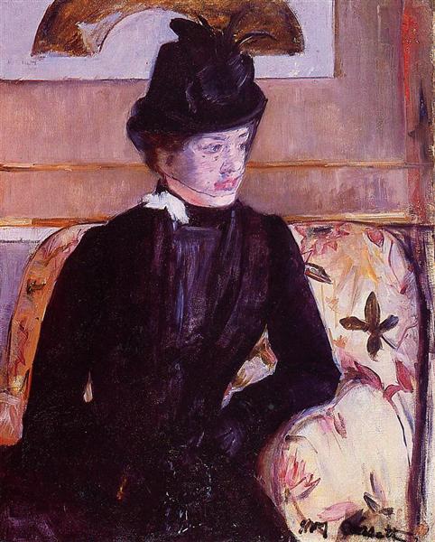 Frau Gardner Cassatt in Schwarz - 1880