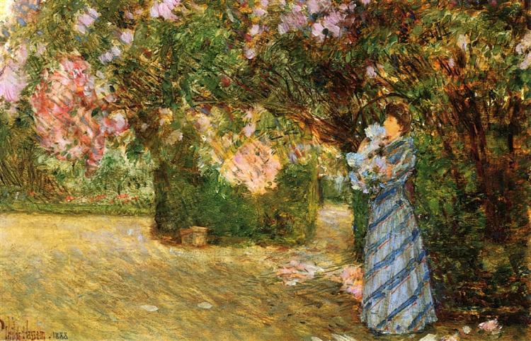 Signora Hassam a Villiers-Le-Bel-1888