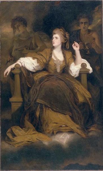 Fru Siddons som Tragic Muse - 1789 - Wikipedia -artikeln