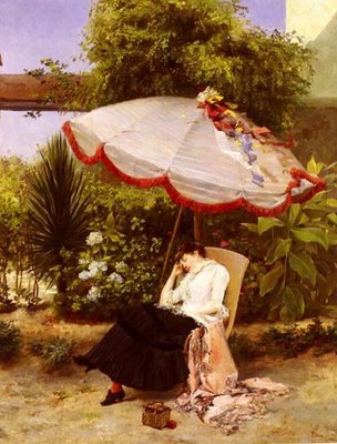 Femme avec un Parapluie 